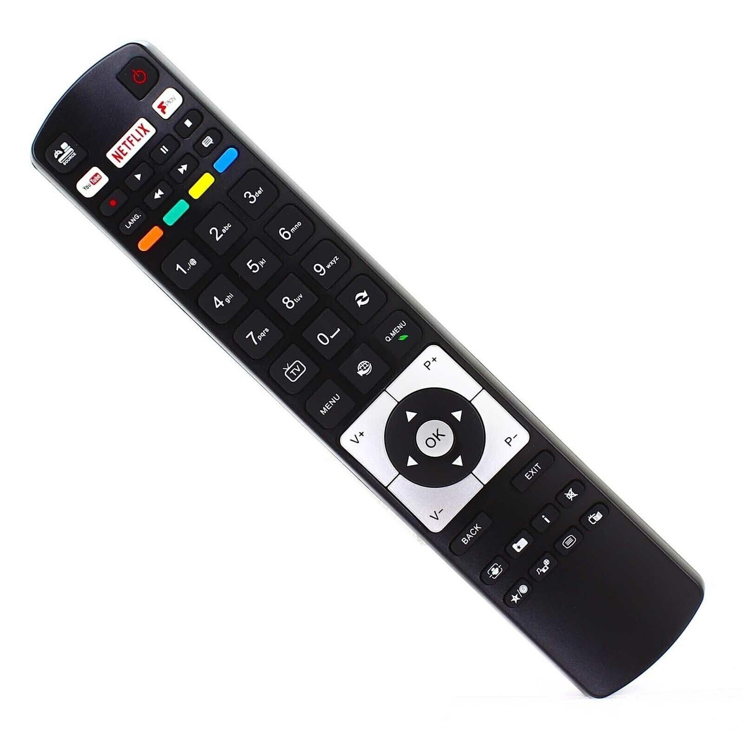 KKTECH Remote Control Replacement Hitachi RC5117 for Hitachi TV Remote with YouTube Netflix Fit Button