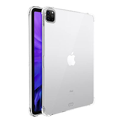 Case Fit for iPad Pro 11 2020&2018, Clear TPU Back Cover, Slim-Fit Shell Case for iPad Pro 11 2020