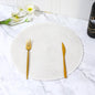 KKTECH Round Braided Placemats Set Of 4 For Dining Table, Waterproof and Washable Circle Table Mats - Non-Slip Heat-Resistant Vinyl Place Mats - 15 Inches Diameter