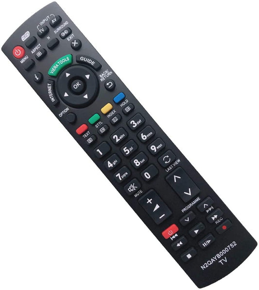 PANASONIC TV REMOTE CONTROL N2QAYB000752 3D VIERA INTERNET SMART TV REPLACEMENT for RM-D1170 TX-P42GTS31 TX-P42GTX34 TX-P42ST30 TX-P42ST31 TX-P42ST32 TX-P42ST33 TX-P42UT30