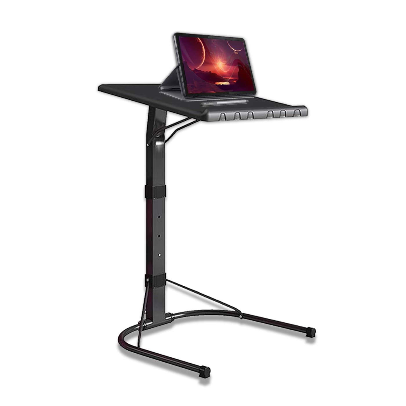 KKTECH Adjustable Table - Space-Saving Computer Table with Metal Legs, Foldable Design - Versatile Folding Tables Small for Home Office and Study, Perfect for Compact Spaces