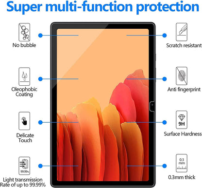 2 Pack Screen Protector Compatible with Samsung Galaxy Tab A7 (10.4-Inch, 2020 Model, SM-T500/ T505/ T507), Tempered Glass Film