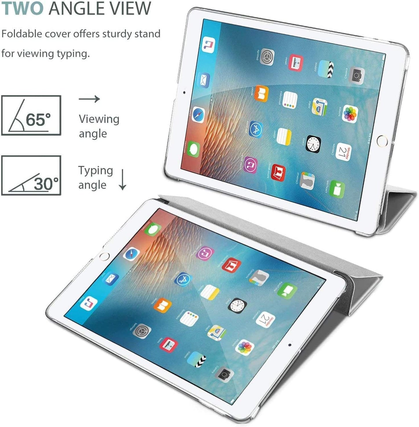 Smart Magnetic Case For New Apple iPad 10.2" (9th Generation 2021) (8th Generation 2020), (7th Generation 2019) Ultra Slim Magnetic Cover