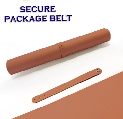 KKTECH Premium Leather Desk Mat, Water Proof, Easy Cleaning, Anti-Slip Desk Pad for Laptop, Keyboard Mat and Mouse Mats for Desk, Writing Easily