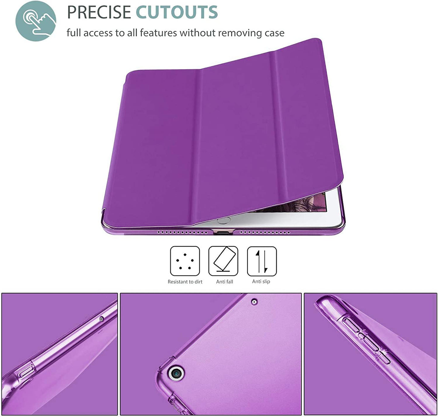 Smart Case for iPad Pro 10.5 (2017) A1701, A1709 - iPad Air 3 (2019) A2152, A2123, A2153, A2154