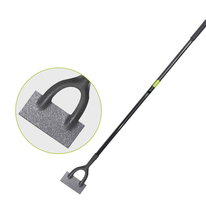 KK-TECH Premium Quality Dutch Hoe - Garden Hoe with Carbon Steel Blade, Ideal Garden Tools for Gardening and Weeding - 130cm Black