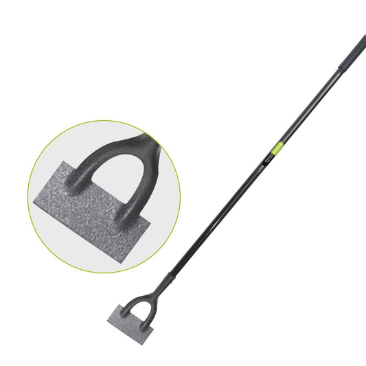 KK-TECH Premium Quality Dutch Hoe - Garden Hoe with Carbon Steel Blade, Ideal Garden Tools for Gardening and Weeding - 130cm Black