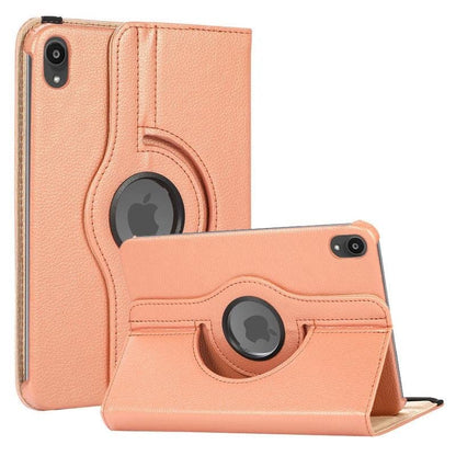 MetaCloud iPad Mini 8.3 2021 6th Generation Case, 360 Degree Rotating PU Leather Protective Multi-Angle Kickstand Folio Hard Back Cover Case for iPad Mini 6th Gen 8.3" 2021 Release