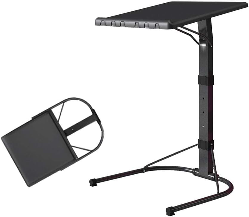 KKTECH Adjustable Table - Space-Saving Computer Table with Metal Legs, Foldable Design - Versatile Folding Tables Small for Home Office and Study, Perfect for Compact Spaces