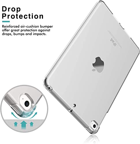 Case for iPad iPad Mini 5 2019 (5th Generation 7.9-inch) iPad Mini 4 2015 - Clear Grip Soft Flexible Transparent TPU Skin Shockproof Bumper Back Cover Protector