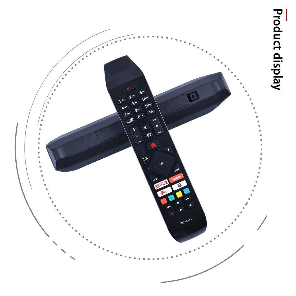 KKTECH Replacement Remote Control for Hitachi 30101754 RC43141 RC43141P Smart LED TVs