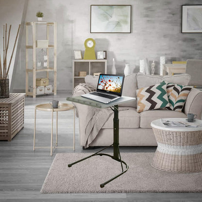 KKTECH Adjustable Table - Space-Saving Computer Table with Metal Legs, Foldable Design - Versatile Folding Tables Small for Home Office and Study, Perfect for Compact Spaces