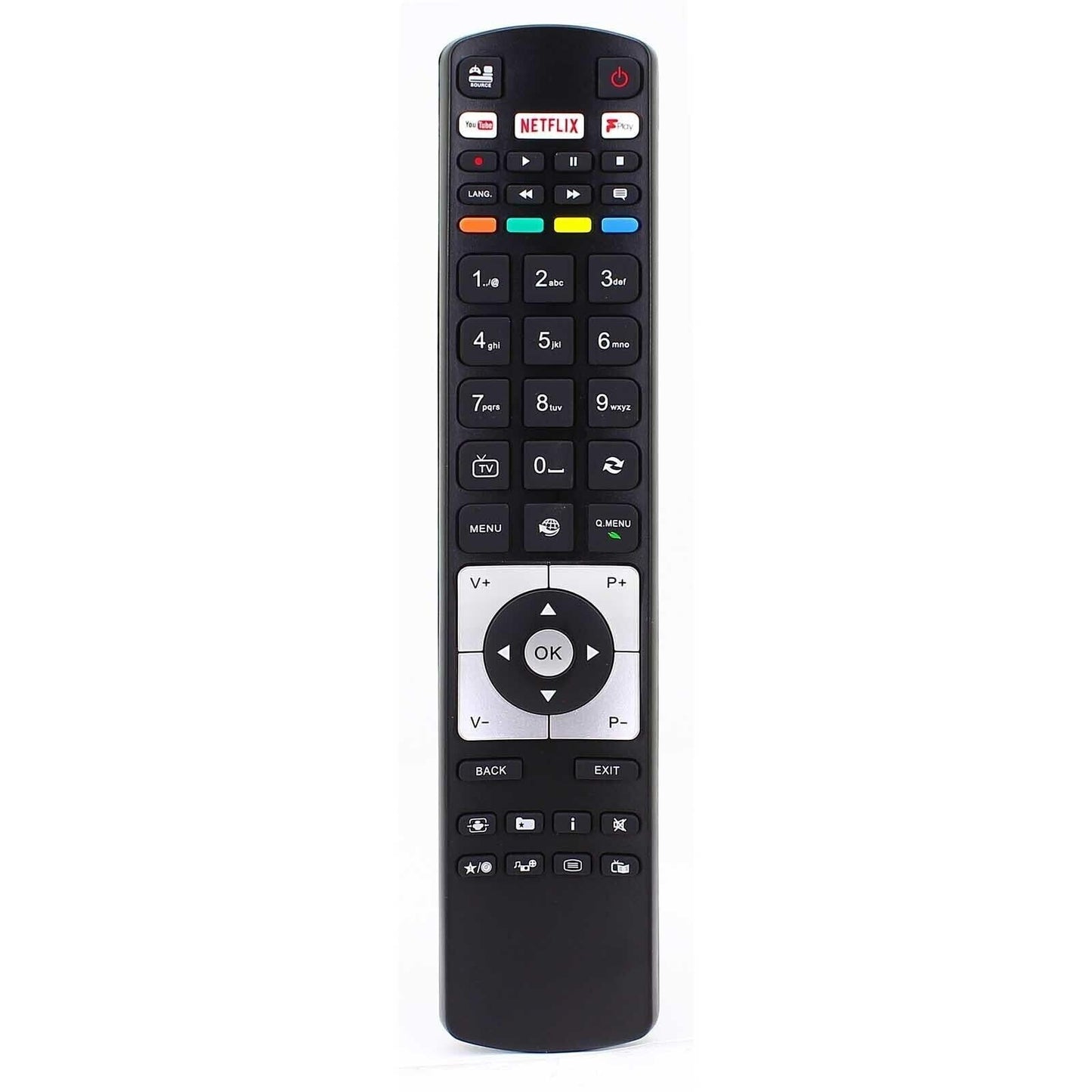 KKTECH Remote Control Replacement Hitachi RC5117 for Hitachi TV Remote with YouTube Netflix Fit Button