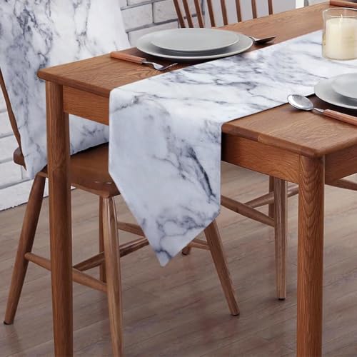 KKTECH PVC Waterproof Table Cloth - Wipe Clean Tablecloth for Indoor & Outdoor, Rectangular Table Cover - Ideal for Christmas Tablecloth for Picnic Parties (Marble, 137x180cm)