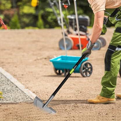 KKTECH Heavy Duty Half Moon Lawn Edger Tool – Carbon Steel Garden Edging Knife for Borders, Landscaping, Trimming, and Clean Lawn Edges - Black