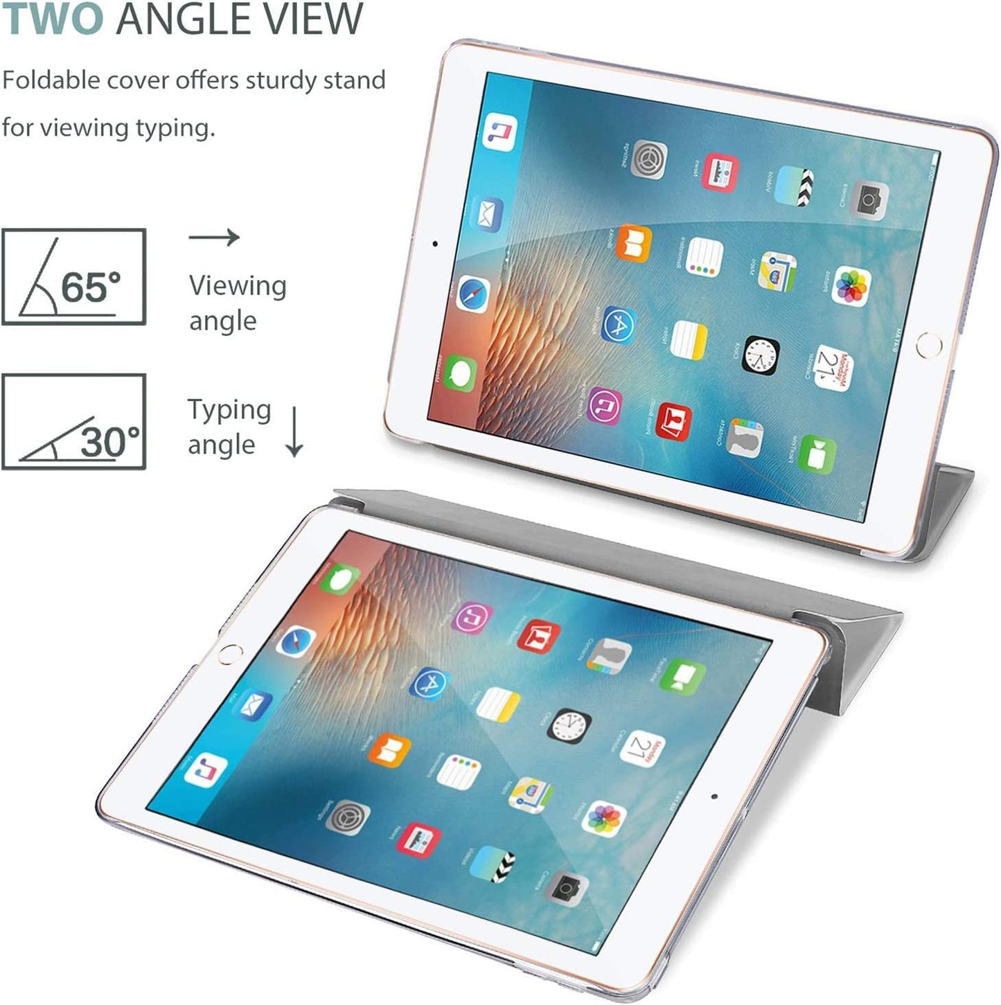 Smart Case for iPad Pro 10.5 (2017) A1701, A1709 - iPad Air 3 (2019) A2152, A2123, A2153, A2154