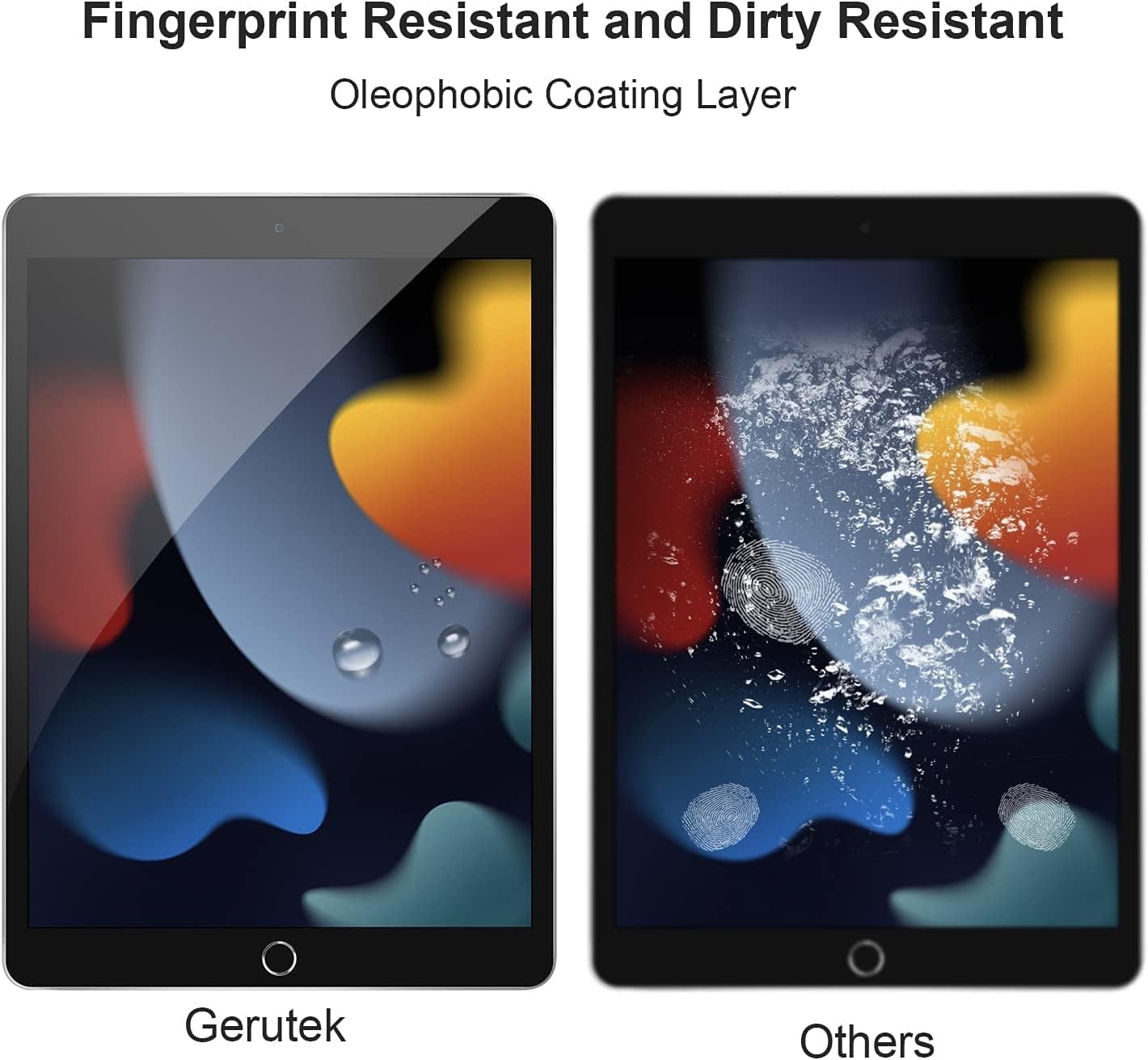 KKTECH iPad 9th generation screen protector for Apple iPad 9th 8th 7th Generation 10.2 (2021, 2020, 2019 Models) [Ultra Clear HD] [Anti Scratch] [Bubble-Free] [9H Hardness] [2 Pack]
