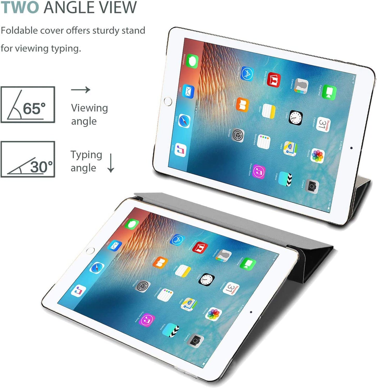Smart Case for iPad Pro 10.5 (2017) A1701, A1709 - iPad Air 3 (2019) A2152, A2123, A2153, A2154