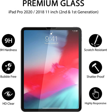 2 Pack Screen Protector for iPad Pro 12.9 2015/2017, Tempered Glass Film Compatible with Apple iPad 12.9 inch (1st / 2nd Generation)