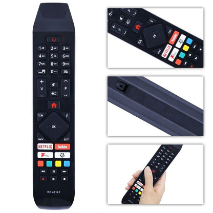 KKTECH Replacement Remote Control for Hitachi 30101754 RC43141 RC43141P Smart LED TVs
