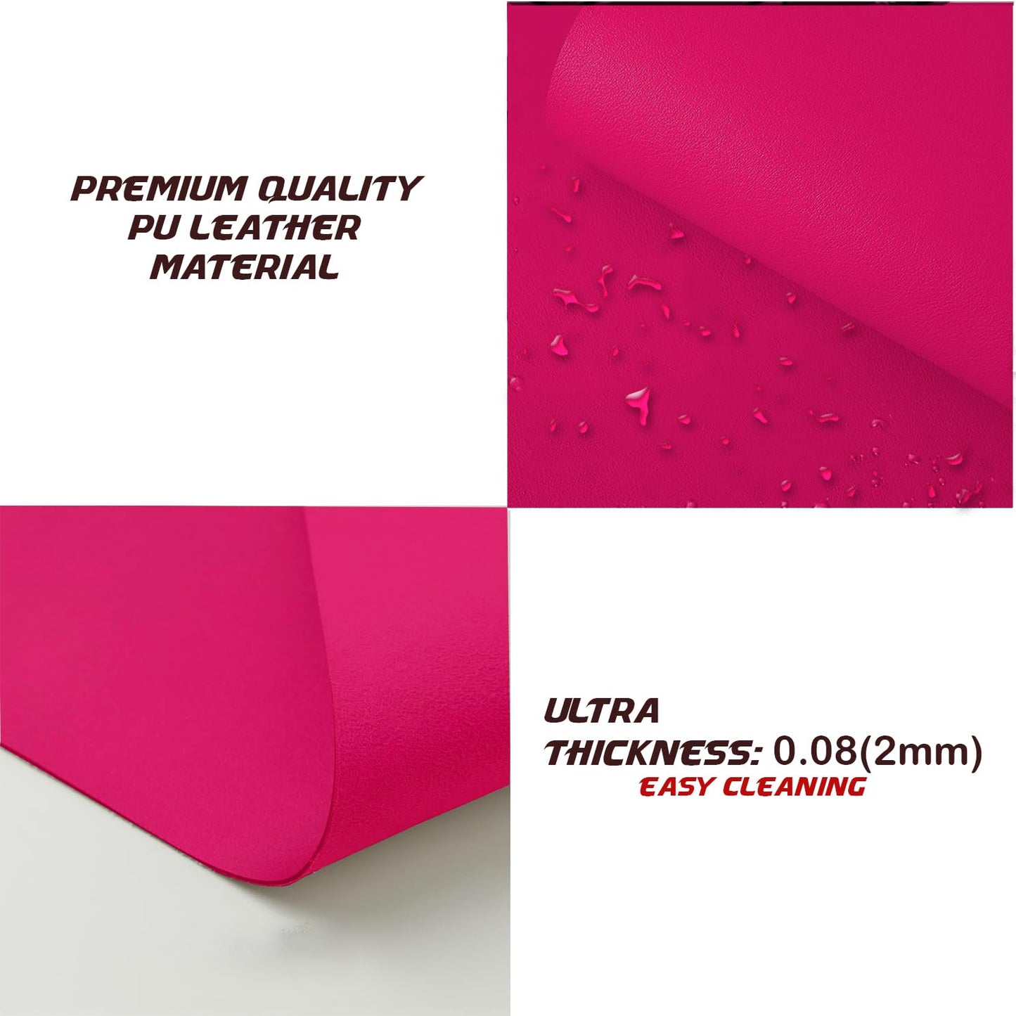 KKTECH Premium Leather Desk Mat, Water Proof, Easy Cleaning, Anti-Slip Desk Pad for Laptop, Keyboard Mat and Mouse Mats for Desk, Writing Easily