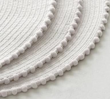KKTECH Round Braided Placemats Set Of 4 For Dining Table, Waterproof and Washable Circle Table Mats - Non-Slip Heat-Resistant Vinyl Place Mats - 15 Inches Diameter