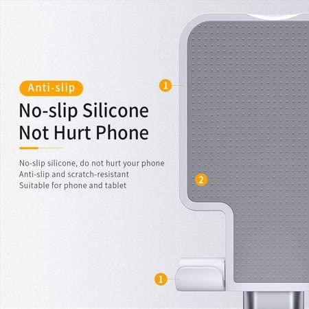 Tablet Phone Stand - Adjustable Compact Portable Stable Desktop Cradle Dock-Extendable for iPhone, Tablet etc