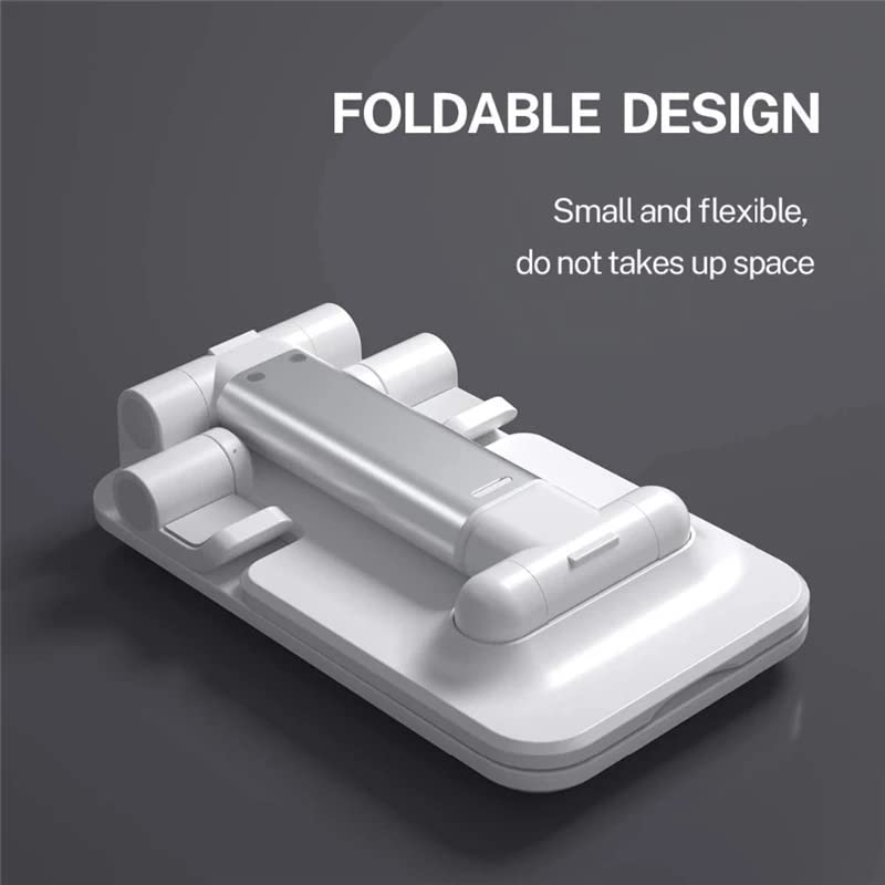 Tablet Phone Stand - Adjustable Compact Portable Stable Desktop Cradle Dock-Extendable for iPhone, Tablet etc