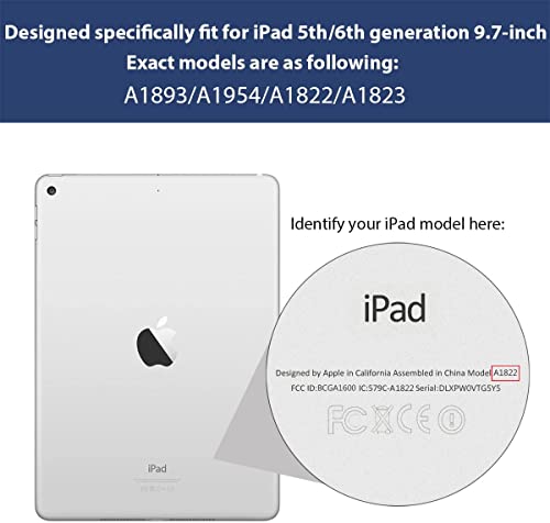 Smart Case for iPad 9.7 6th Generatoin (2018) A1893, A1954