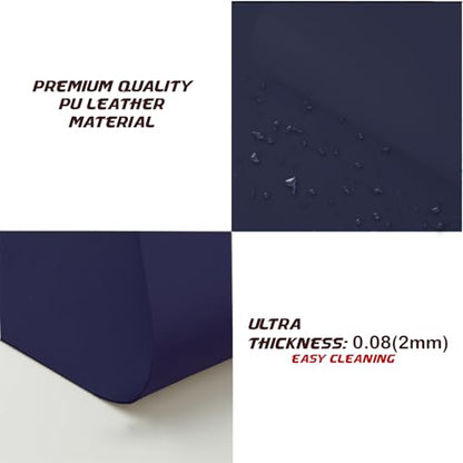 KKTECH Premium Leather Desk Mat, Water Proof, Easy Cleaning, Anti-Slip Desk Pad for Laptop, Keyboard Mat and Mouse Mats for Desk, Writing Easily