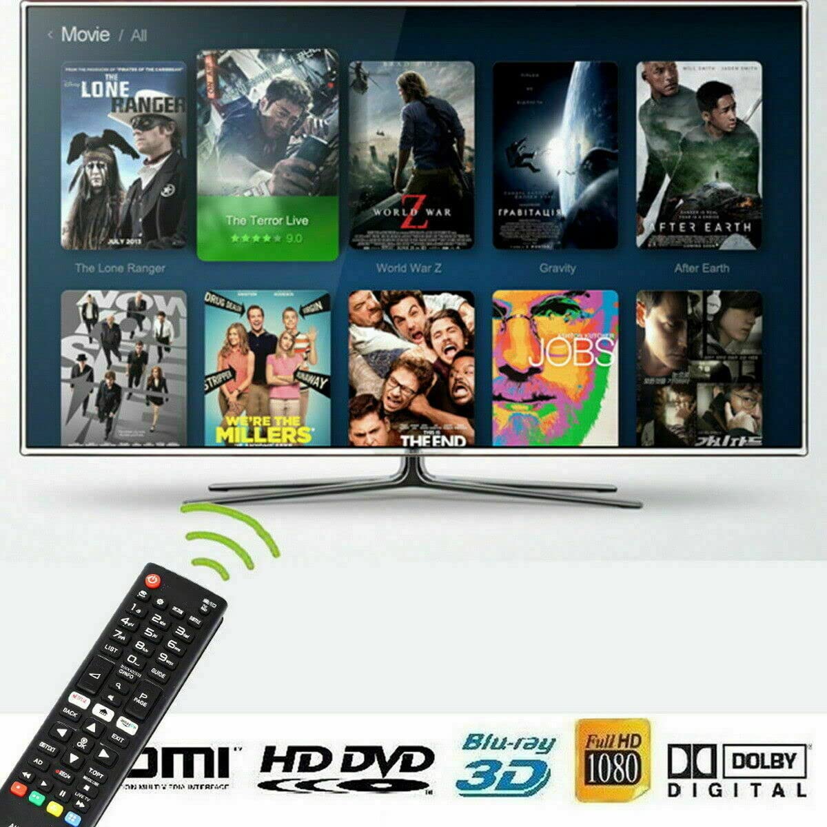 LG AKB73715601 Remote Control replacement for LG 3D smart LED TV La79 La86 La96 La97series sub AKB73715634 AKB73975728 AKB73975716