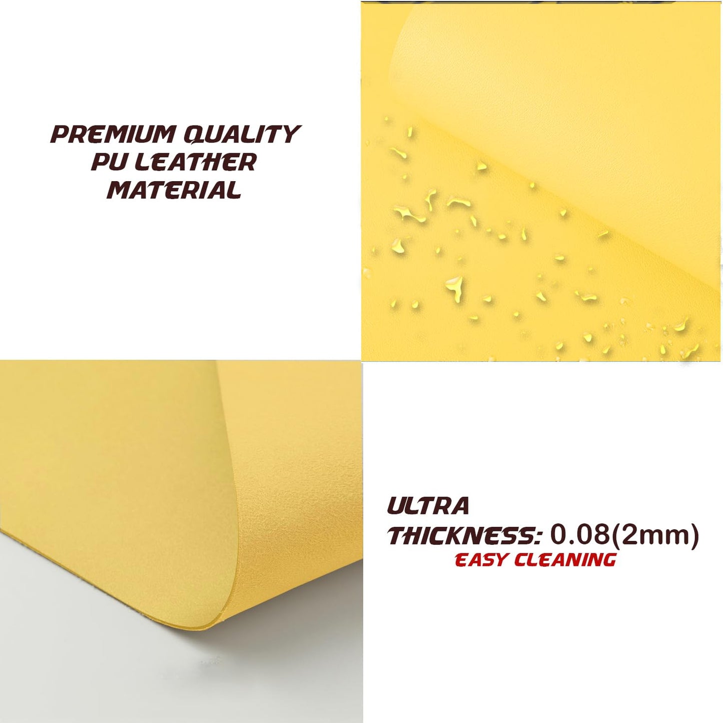 KKTECH Premium Leather Desk Mat, Water Proof, Easy Cleaning, Anti-Slip Desk Pad for Laptop, Keyboard Mat and Mouse Mats for Desk, Writing Easily