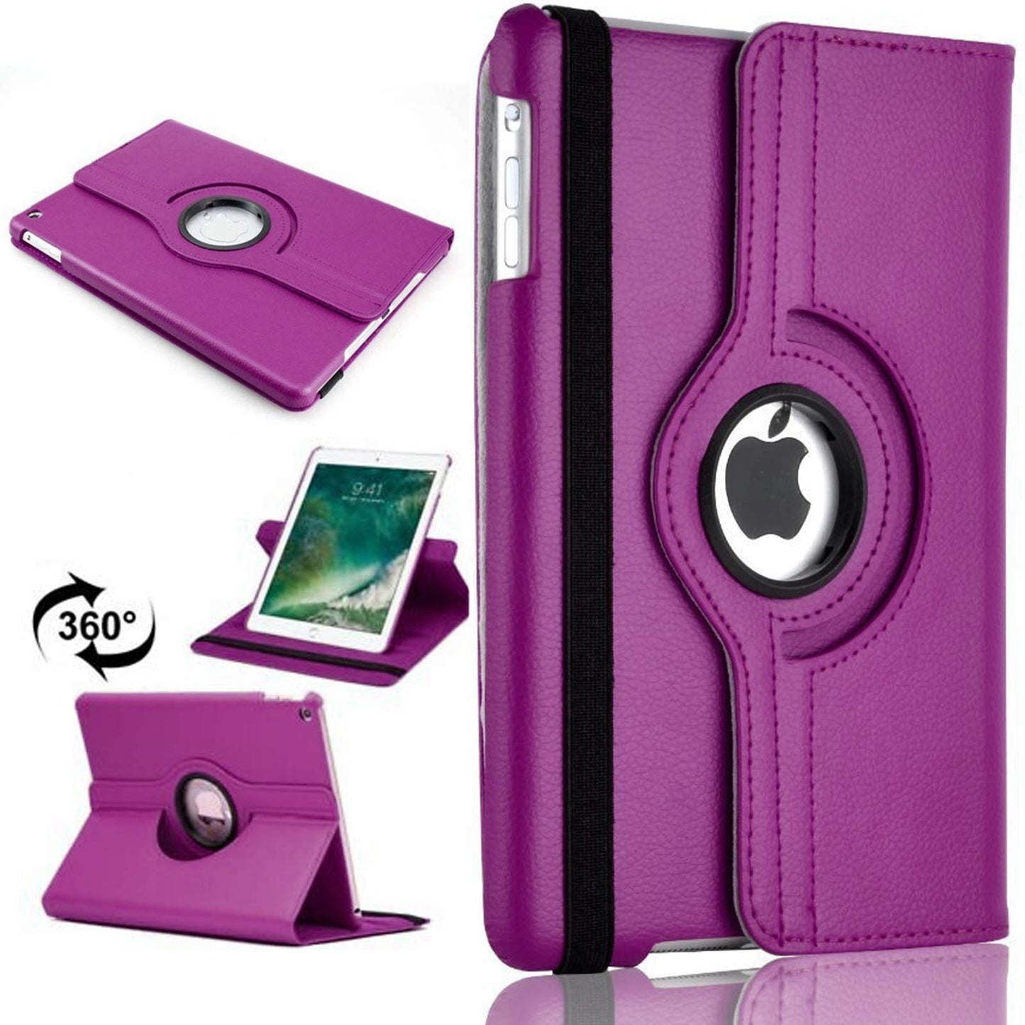 360 Rotating Cover for iPad Pro 12.9 4th Generation (2020) A2069, A2232, A2233, A2229 PU Leather Case
