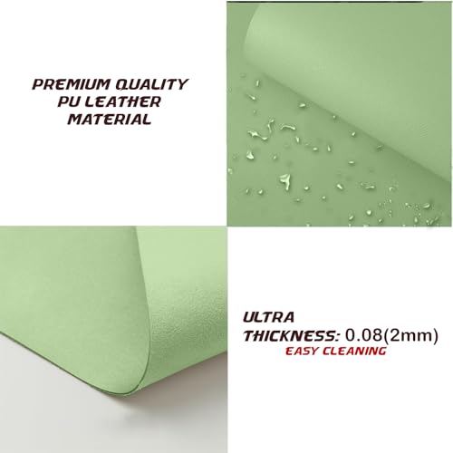 KKTECH Premium Leather Desk Mat, Water Proof, Easy Cleaning, Anti-Slip Desk Pad for Laptop, Keyboard Mat and Mouse Mats for Desk, Writing Easily