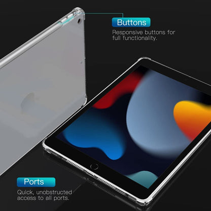Case for iPad 9th Generation Case 2021/iPad 8th Generation 2020/7th Generation 2019, Matte Case for iPad 10.2 [Compatible with Smart Keyboard & Smart Cover] [Slim Back Cover Case], Translucent