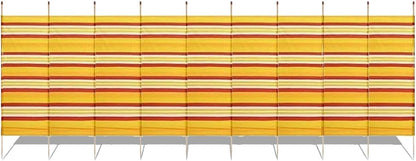 Wind Breaker – Windbreaker Camping, Wind Breaker for Beach, Heavy Duty Outdoor Windbreak Garden Privacy Screen, 10 Pole Tall Wooden Panel Shelter - 10 Pole (5ft x 20ft)
